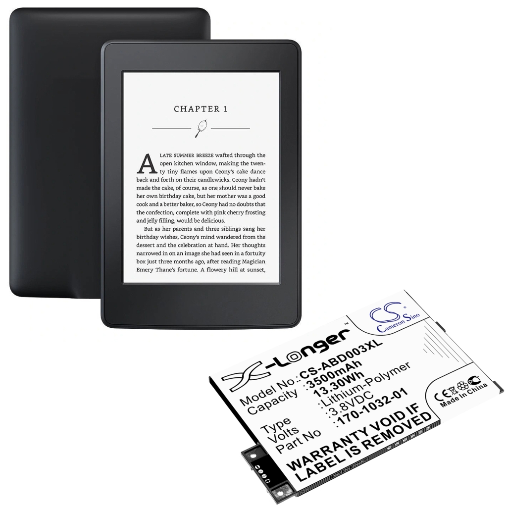 Ebook, eReader Battery Amazon CS-ABD003XL