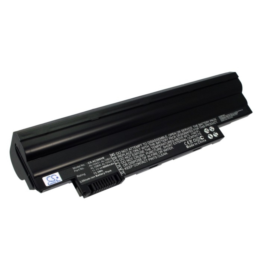 Compatible battery replacement for Packard Bell  AL10BW, C.BTP00.128, AL10B31, LC.BTP00.129, BT.00603.121...