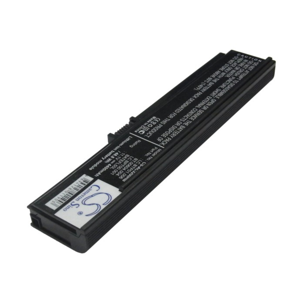 Compatible battery replacement for Acer  LIP6220QUPC-SY6, BATEFL50L6C40, CGR-B/6H5, BT.00603.010, LC.BTP01.006...