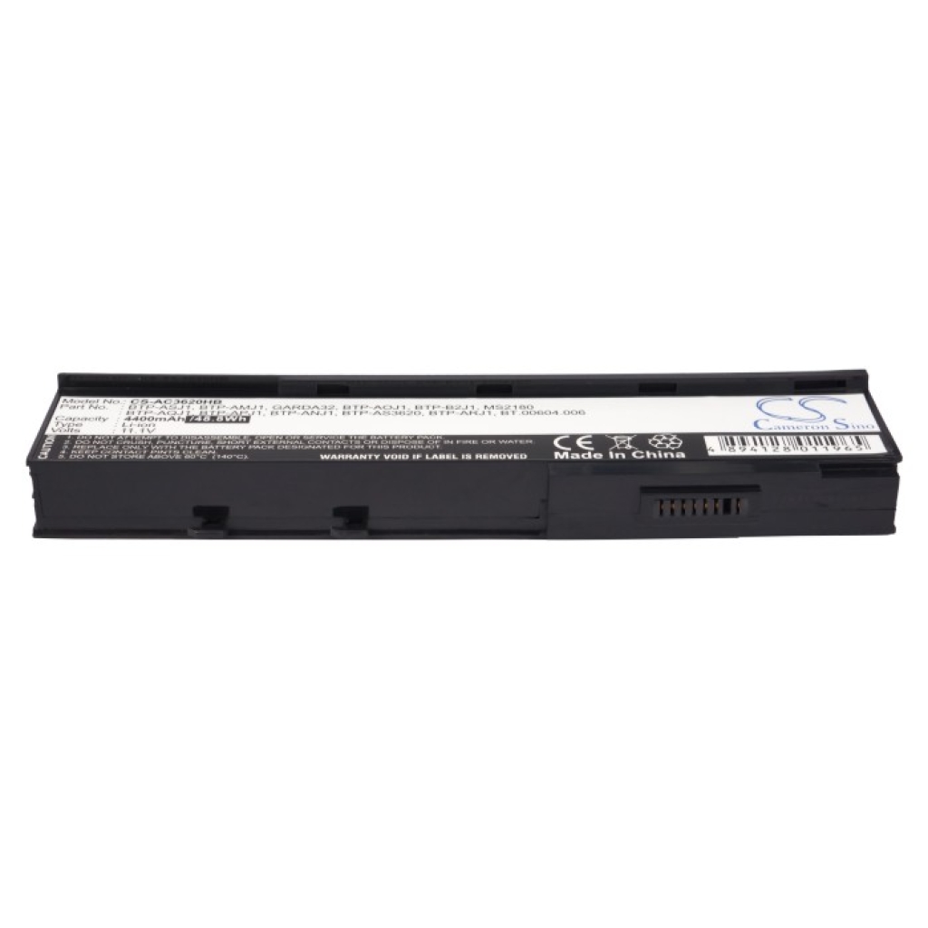 Compatible battery replacement for Acer  BT.00604.027, MS2204, BT.00903.004, BTP-AS3620, 934C2130F...