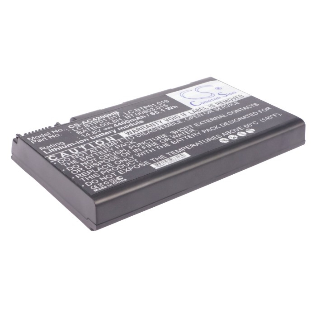 Compatible battery replacement for Acer  LC.BTP01.019, LC.BTP01.017, BT.00803.015, BATBL50L8H