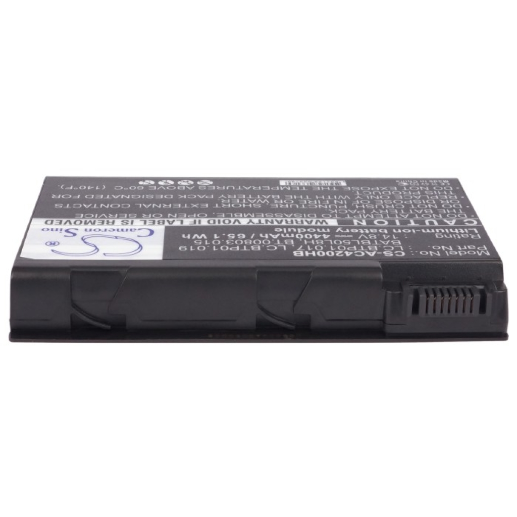 Compatible battery replacement for Acer  LC.BTP01.019, LC.BTP01.017, BT.00803.015, BATBL50L8H