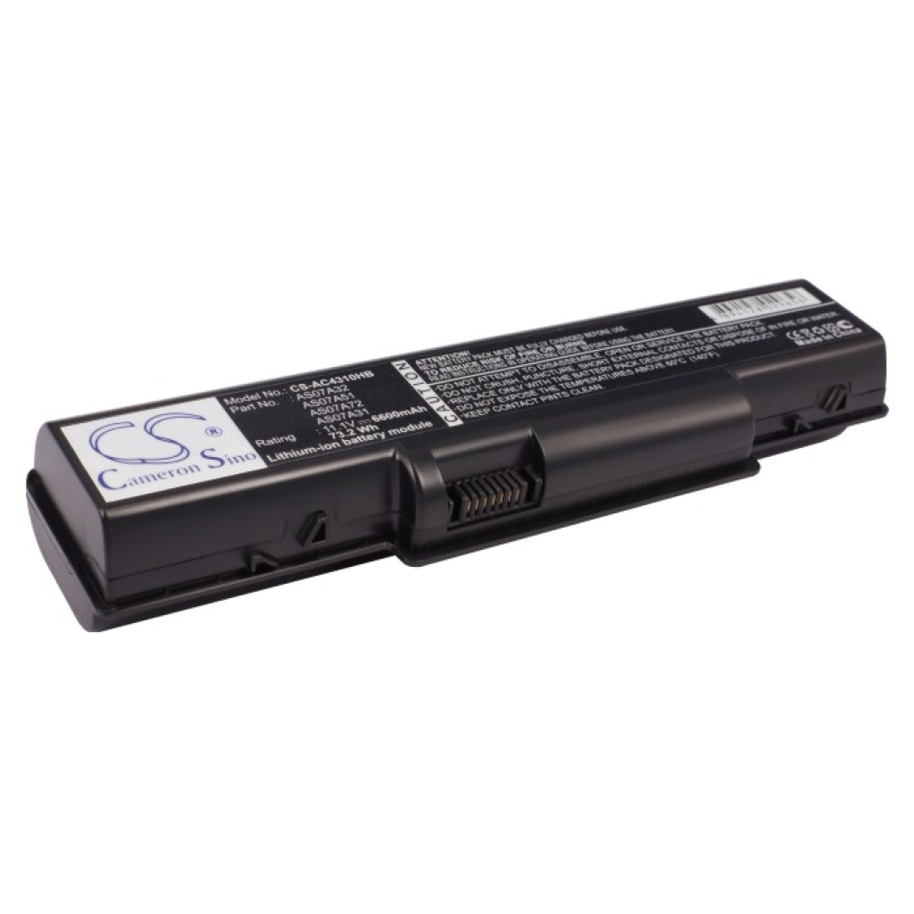 Compatible battery replacement for Gateway  AS09A61, AS07A42, BT.00607.012, AS07A72, MS2219...