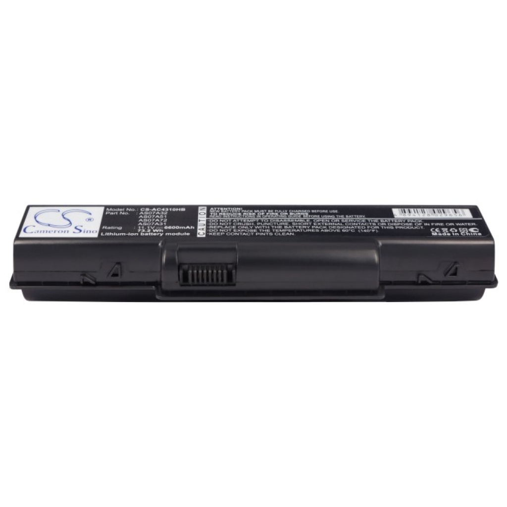 Compatible battery replacement for Gateway  AS09A61, AS07A42, BT.00607.012, AS07A72, MS2219...