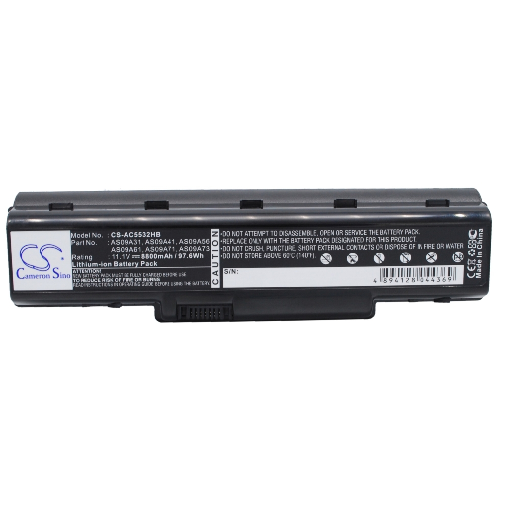 Compatible battery replacement for Gateway  AS09A71, ASO9A73, ASO9A31, AS09A61, ASO9A71...