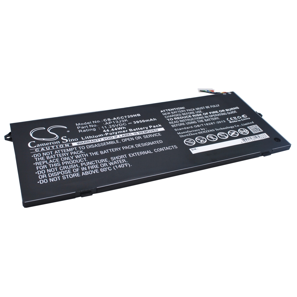 Compatible battery replacement for Acer  KT.00304.001, AP13J4K, KT.00303.011, AP13J3K(3ICP5/67/90), ZU12029-13020...