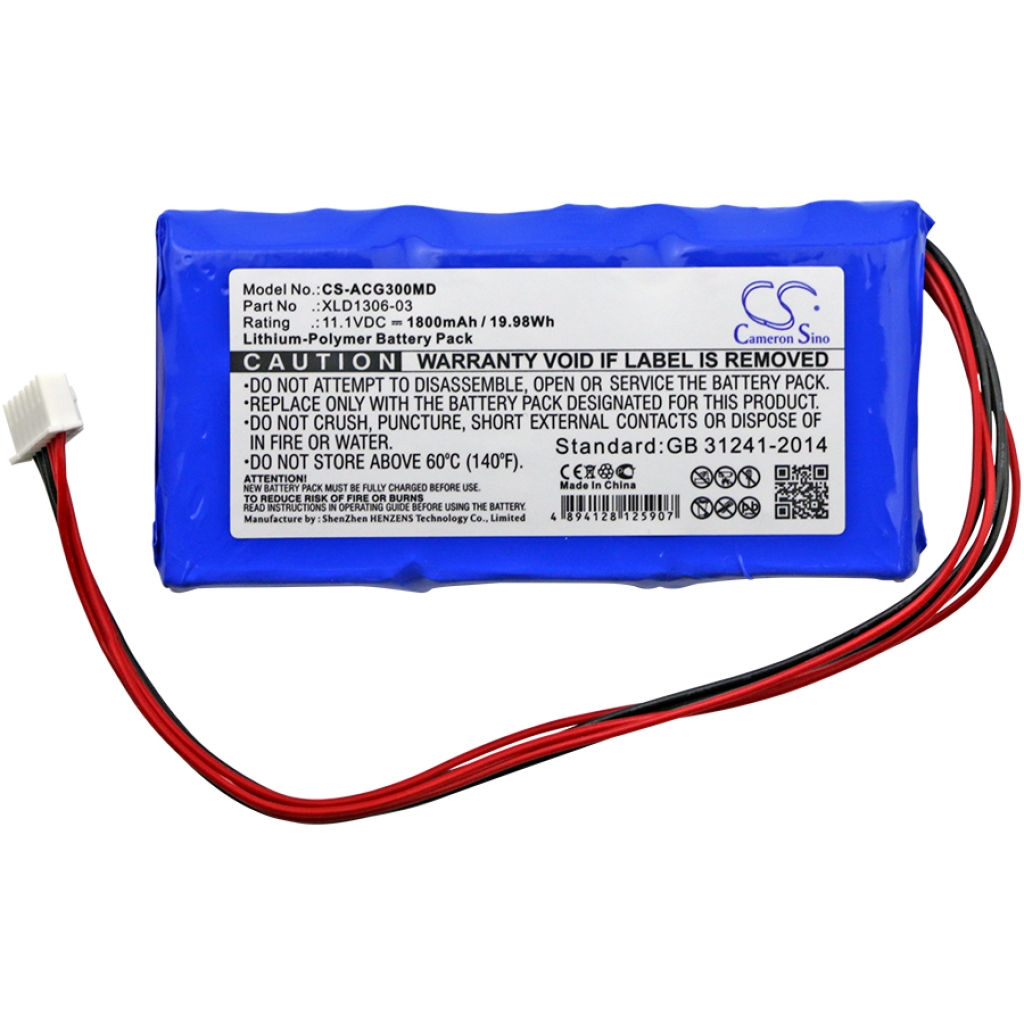 Compatible battery replacement for Aricon  BAT-190618270-152, BAT-141015200-041, XLD1306-03, XLD1305-03, BAT-210506371-178