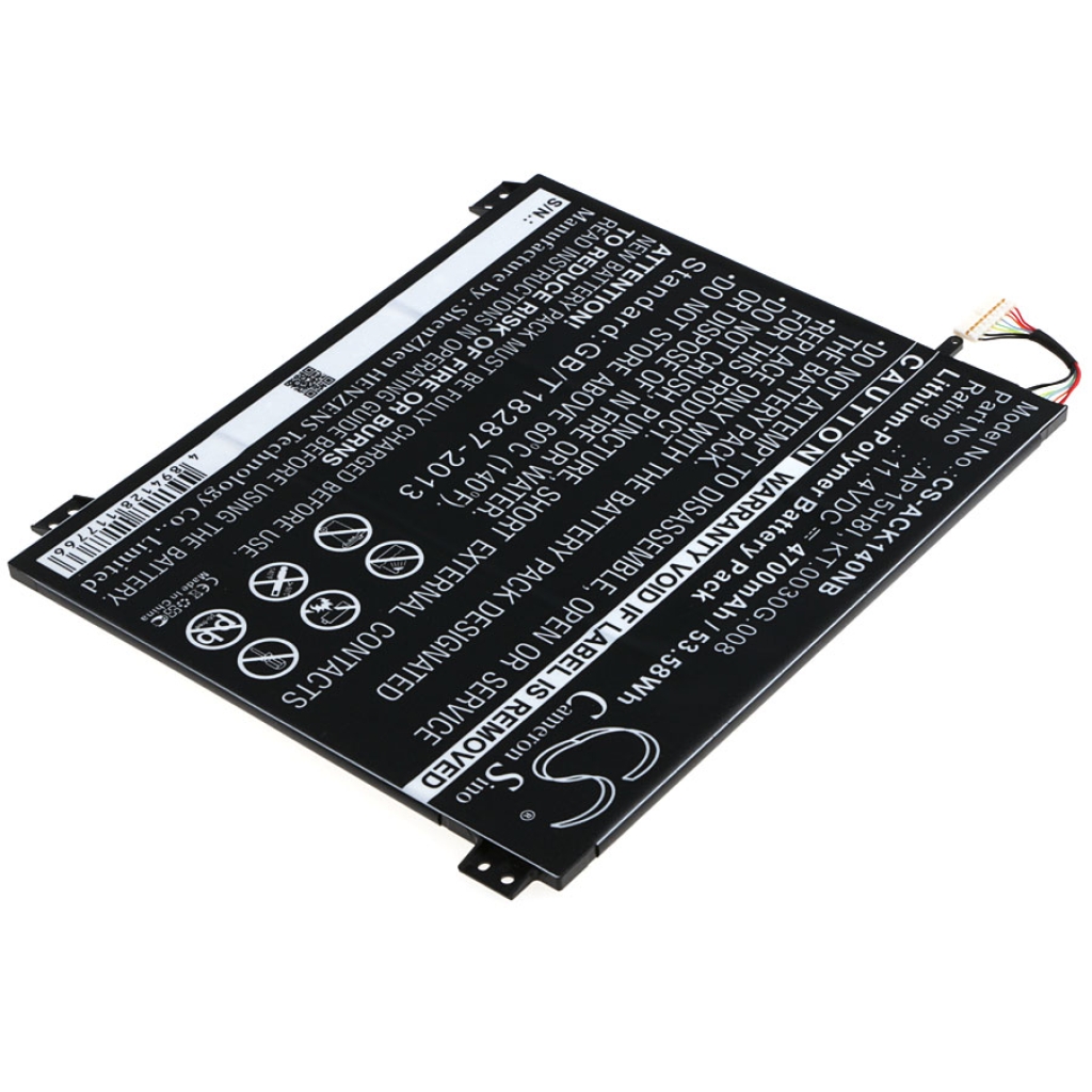 Compatible battery replacement for Acer  KT.0030G.008, AP15H8I