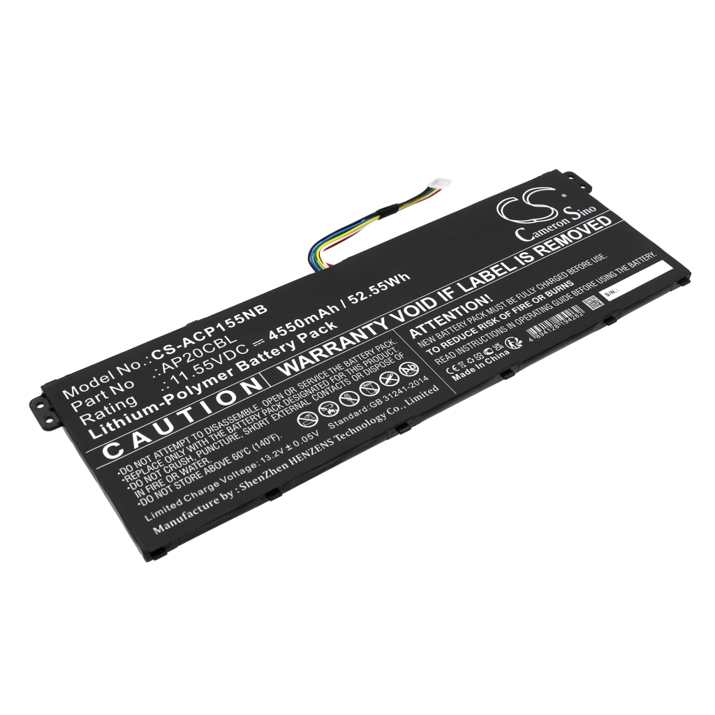 Compatible battery replacement for Acer AP20CBL