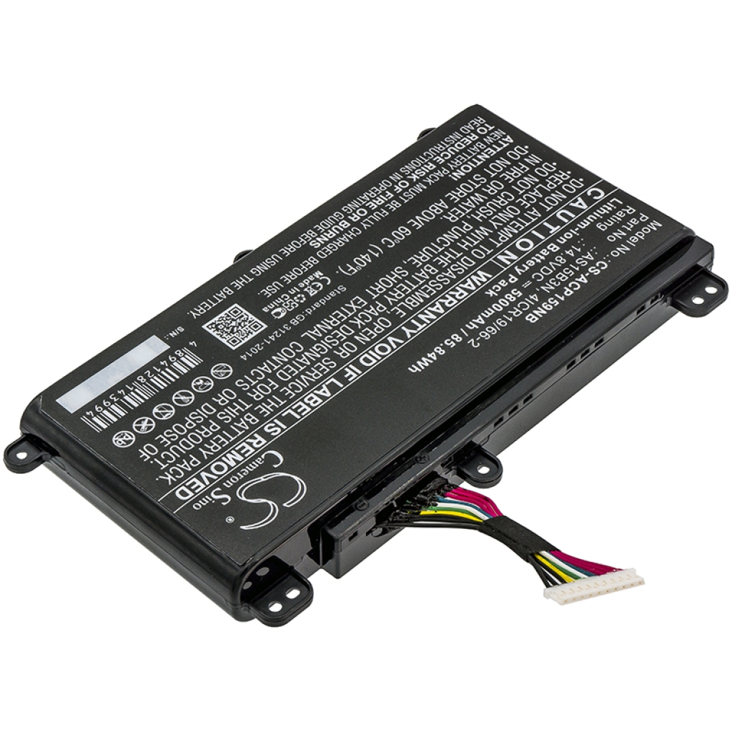 Compatible battery replacement for Acer  AS15B3N, 4ICR19/66-2, KT.00803.004