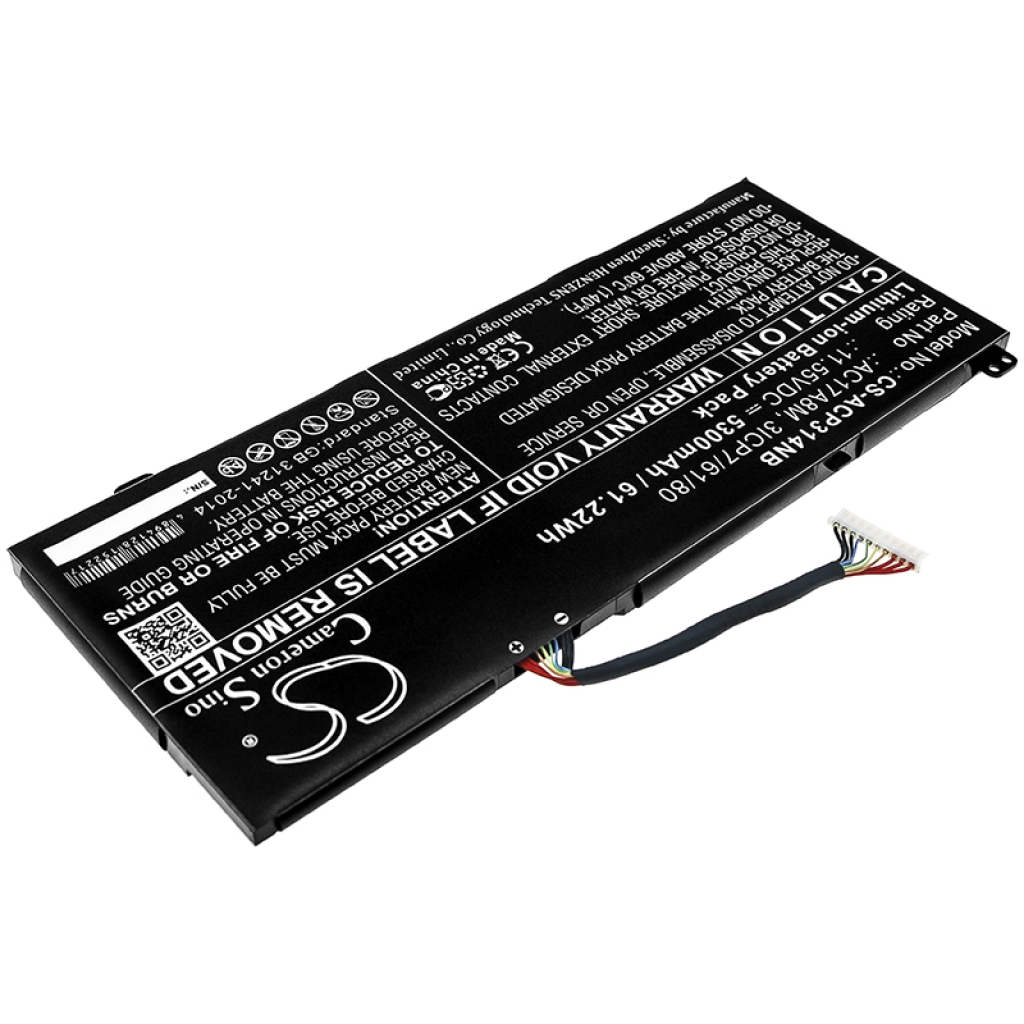 Compatible battery replacement for Acer  3ICP7/61/80, AC17A8M