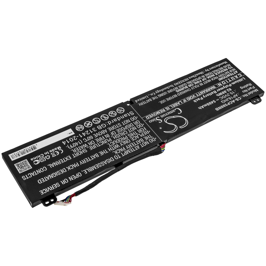 Compatible battery replacement for Acer  KT.00408.001, AP18JHQ