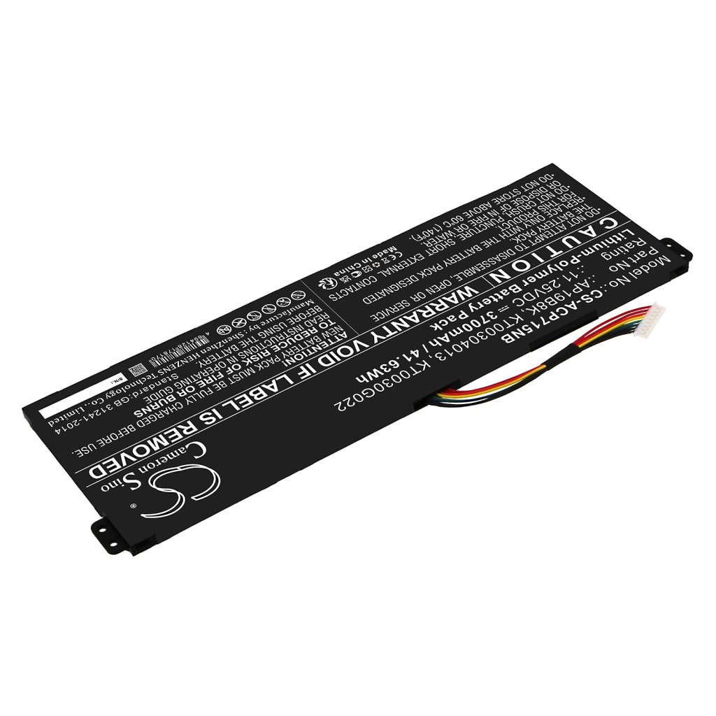 Compatible battery replacement for Acer  KT0030G022, KT00304013, AP19B8K, AP18C4K