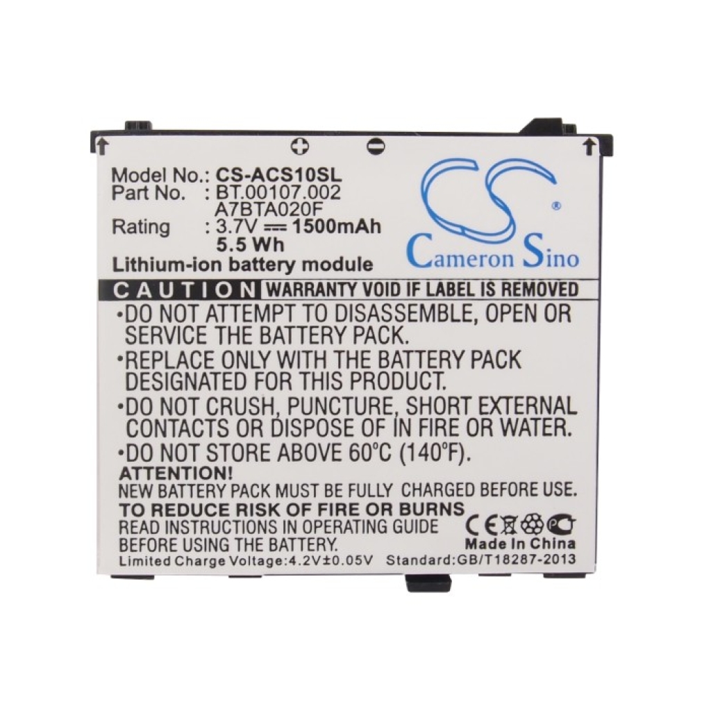 Battery Replaces BT.00107.002