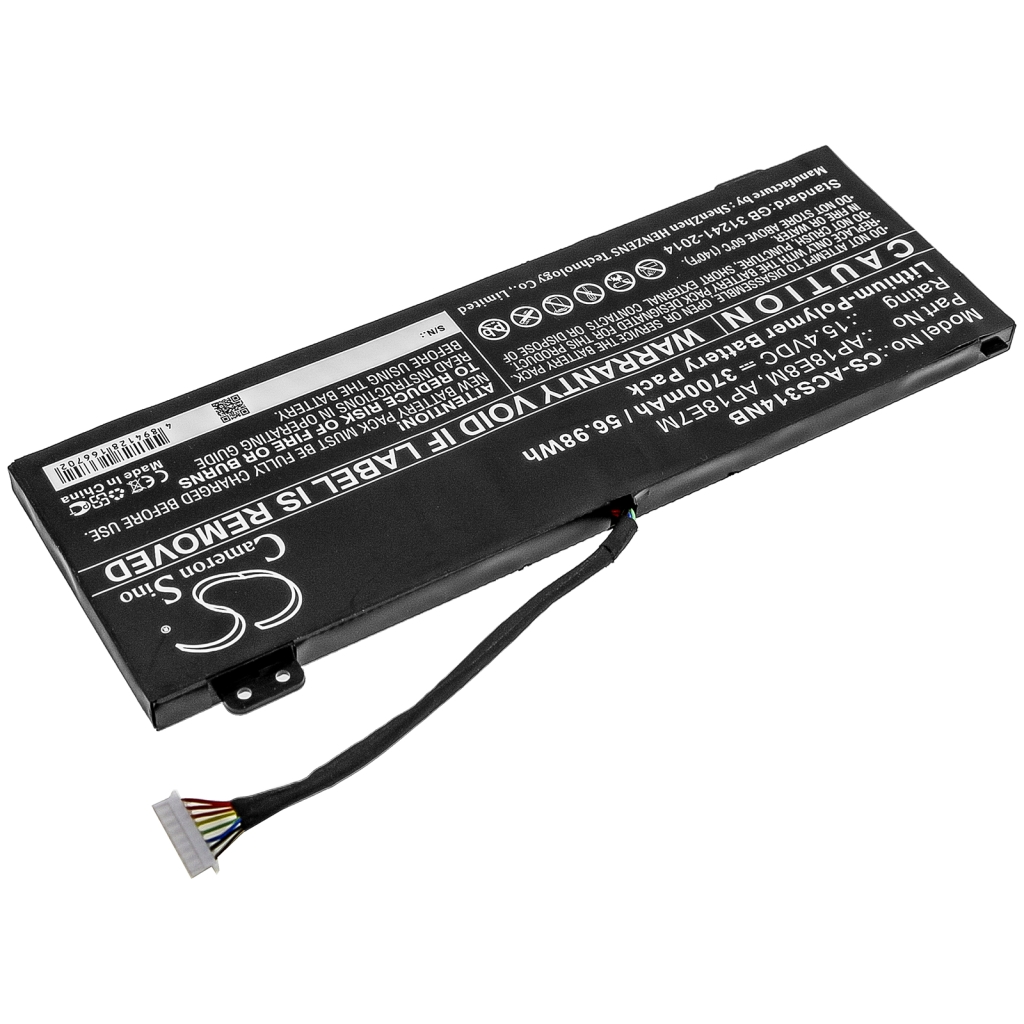 Compatible battery replacement for Acer  AP18E8M, AP18E7M, KT00407009, KT.00407.007