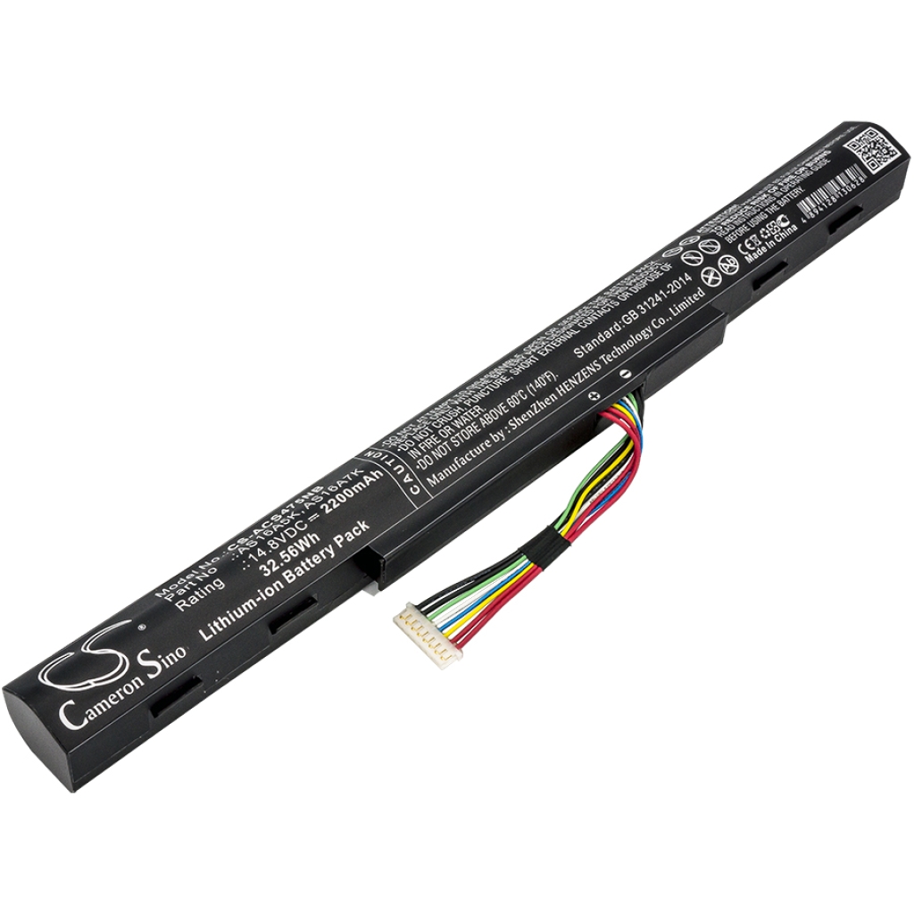 Compatible battery replacement for Acer  KT.0040G.007, AS16A8K, AS16A7K, AS16A5K