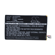 Compatible battery replacement for Acer  BAT-M10, 1CP415793L1 1S1P, KT.0010S.007, BAT-M10(1ICP5/58/94)