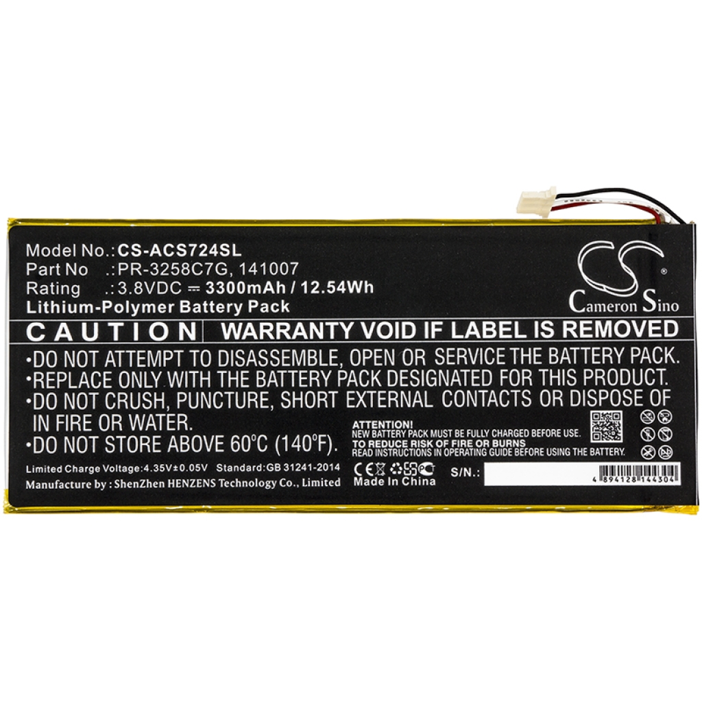 Tablet Battery Acer CS-ACS724SL