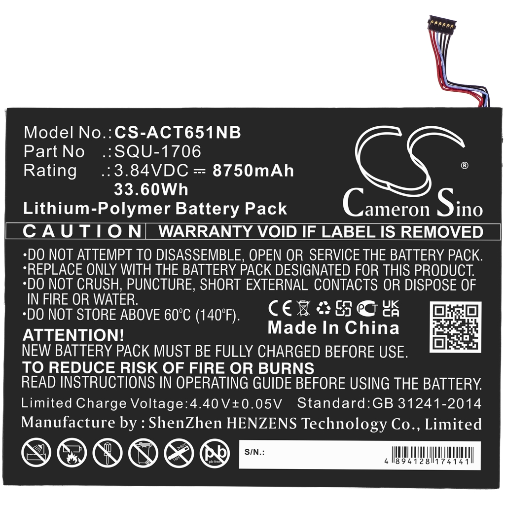 Tablet Battery Acer CS-ACT651NB