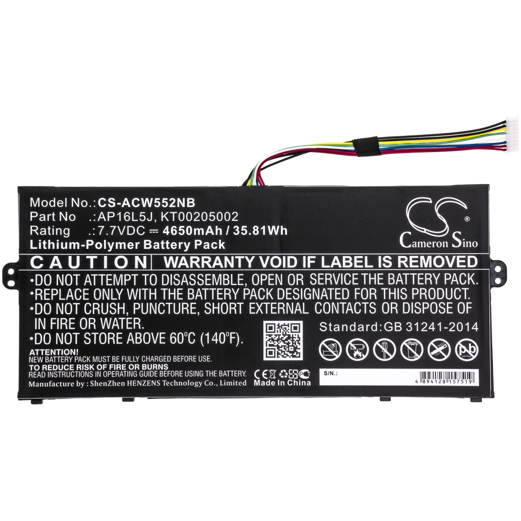 Notebook battery Acer CS-ACW552NB