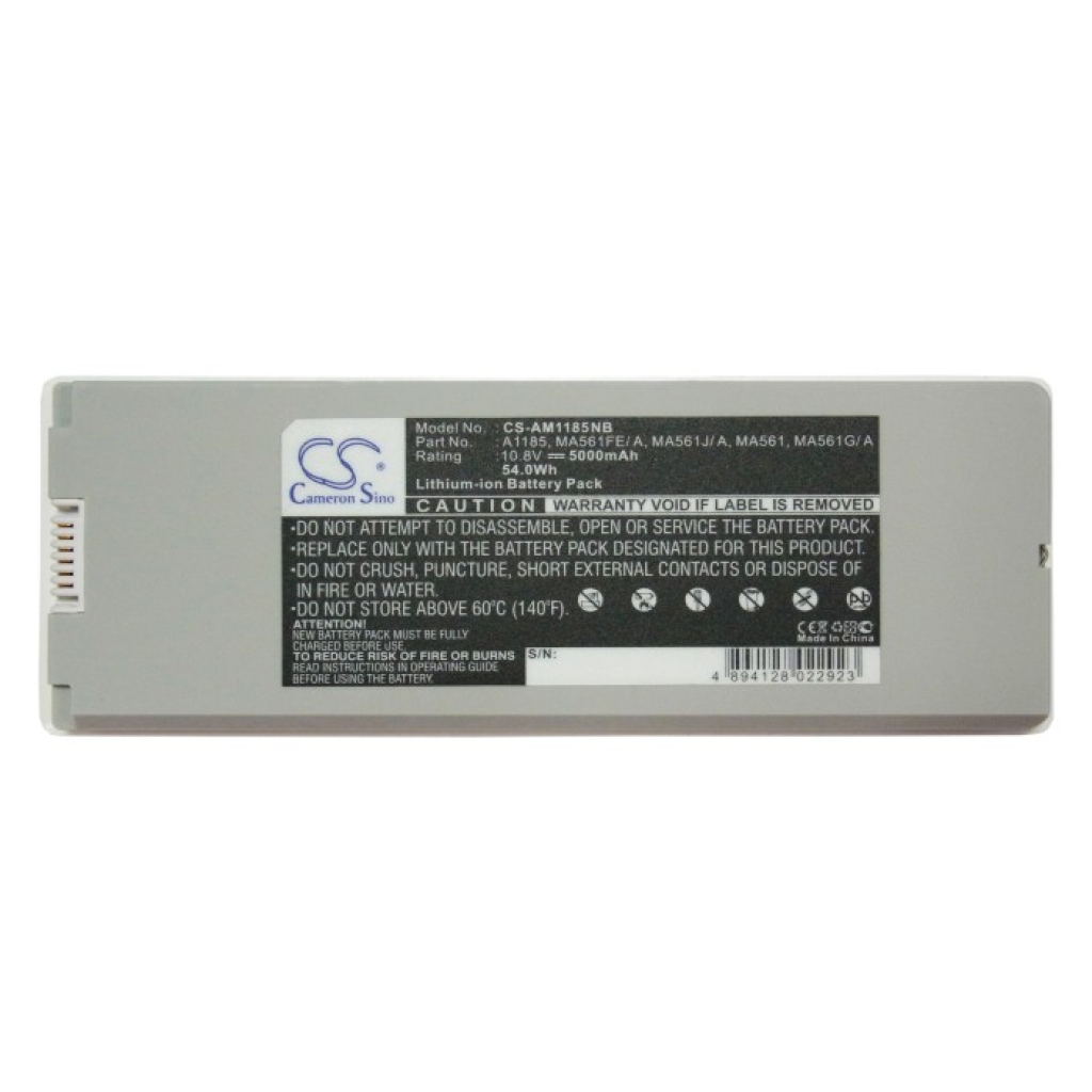 Compatible battery replacement for Apple  MA561G/ A, MA561FE/ A, MA561, A1185, MA561J/ A