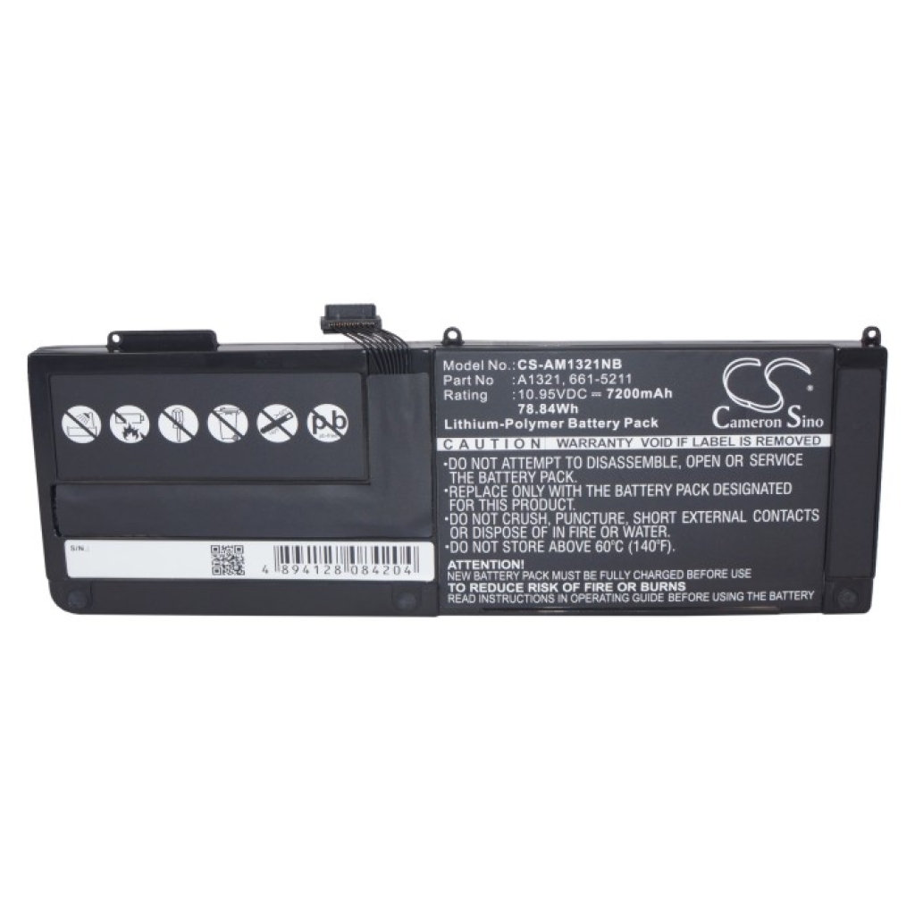 Compatible battery replacement for Apple  A1321, 661-5476, 661-5211, 020-6380-A