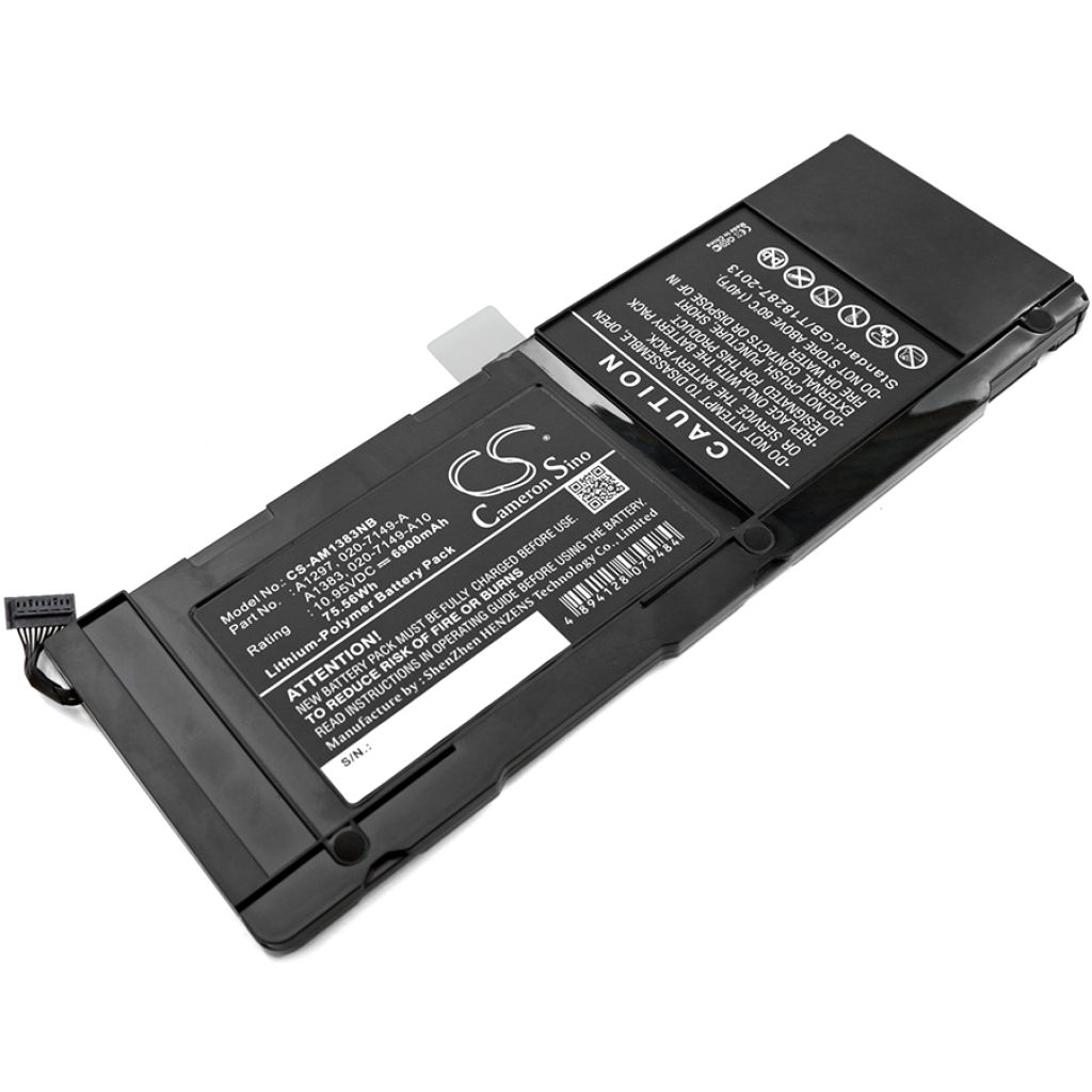 Compatible battery replacement for Apple  020-7149-A, A1383, A1297, 020-7149-A10