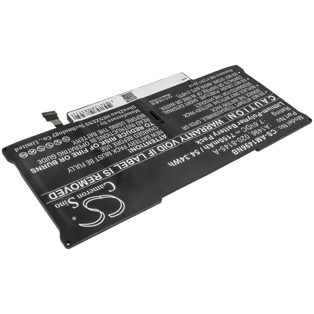 Compatible battery replacement for Apple  661-7474, 020-8142-A, A1496