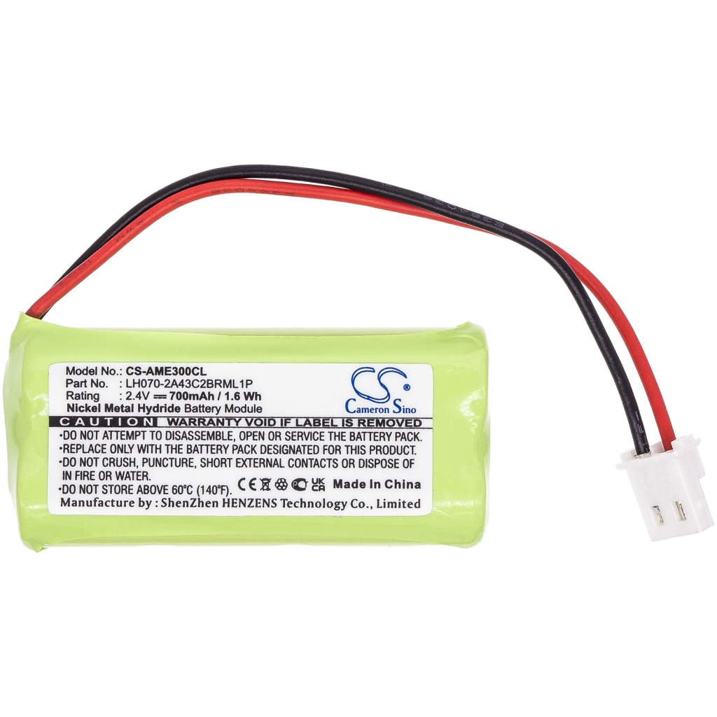 Compatible battery replacement for V Tech  BT1183342, GP1210, 89-1341-01-00, BT-166342, BT183342...