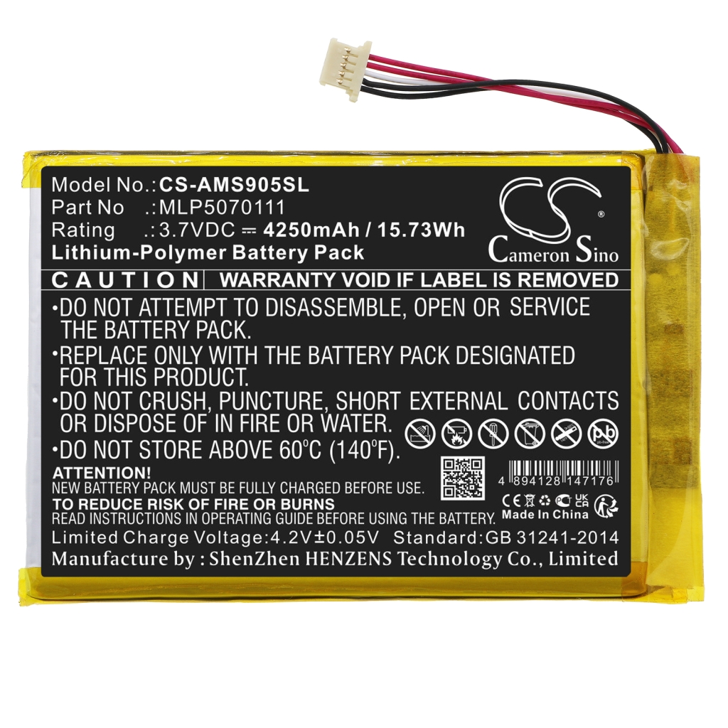 Compatible battery replacement for Autel  MLP5070111