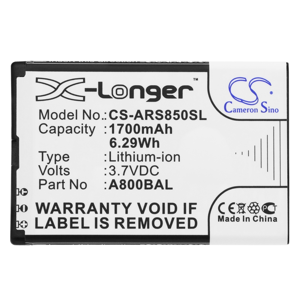 Compatible battery replacement for Cpa  BP-140, BL-6900, A800BAL, D243