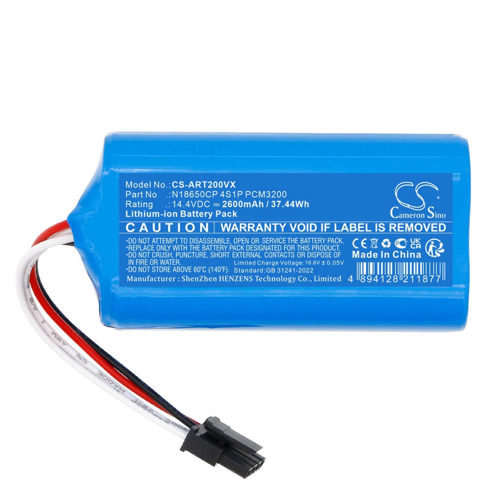 Battery Replaces N18650CP 4S1P PCM3200