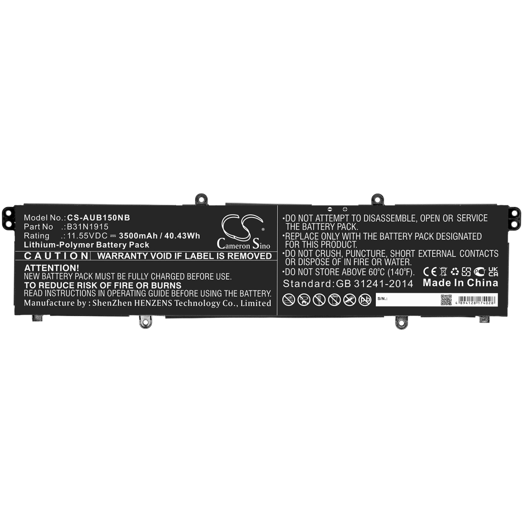 Notebook battery Asus CS-AUB150NB