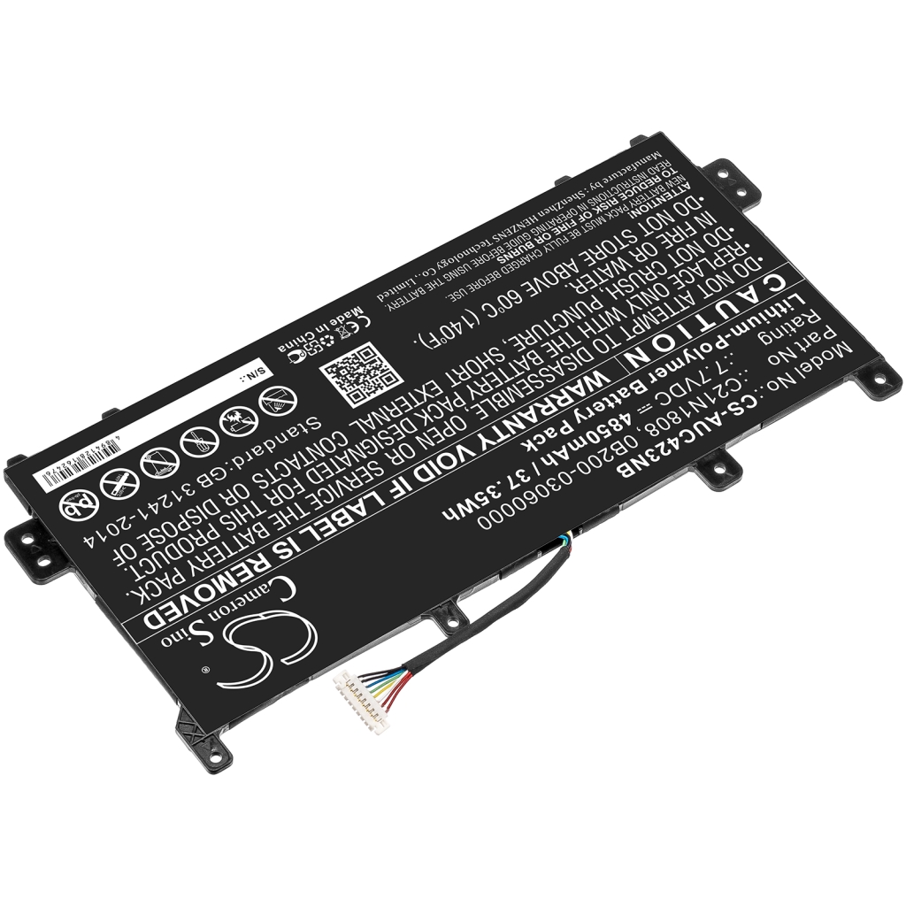 Compatible battery replacement for Asus  0B200-03060000, C21N1808, 0B200-03130000