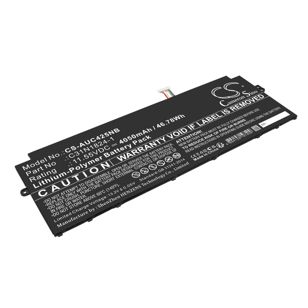 Compatible battery replacement for Asus  0B200-03550100, 0B200-03550000, C31PnC1, C31N1824-1