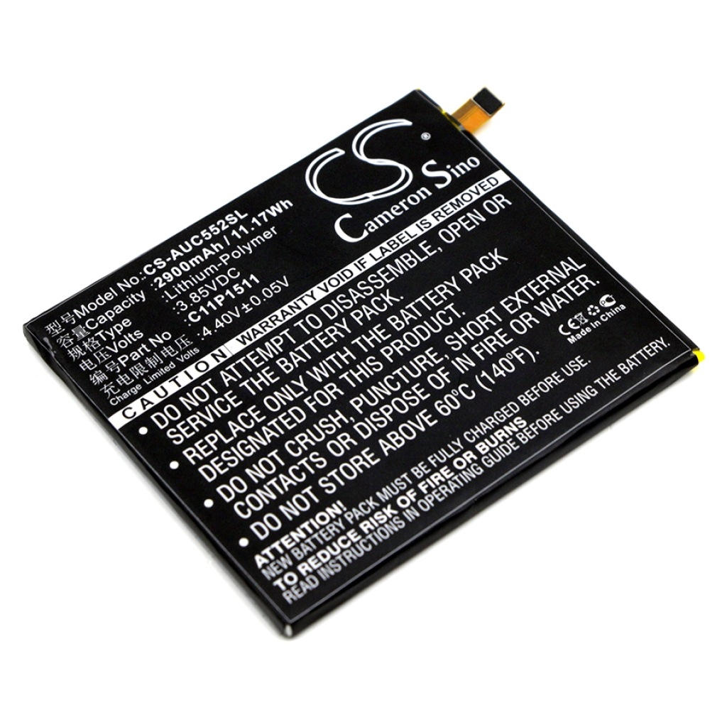 Compatible battery replacement for Asus  C11P1511, 0B200-02000500