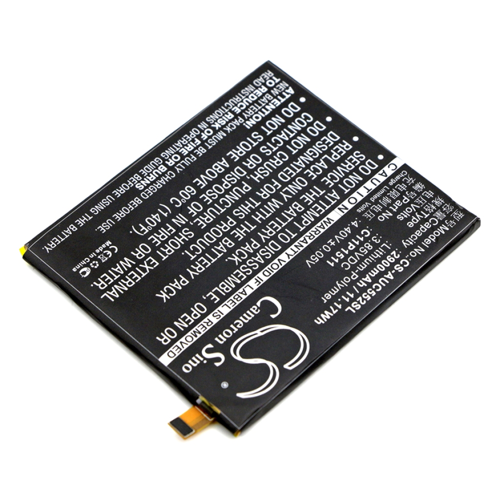 Compatible battery replacement for Asus  C11P1511, 0B200-02000500