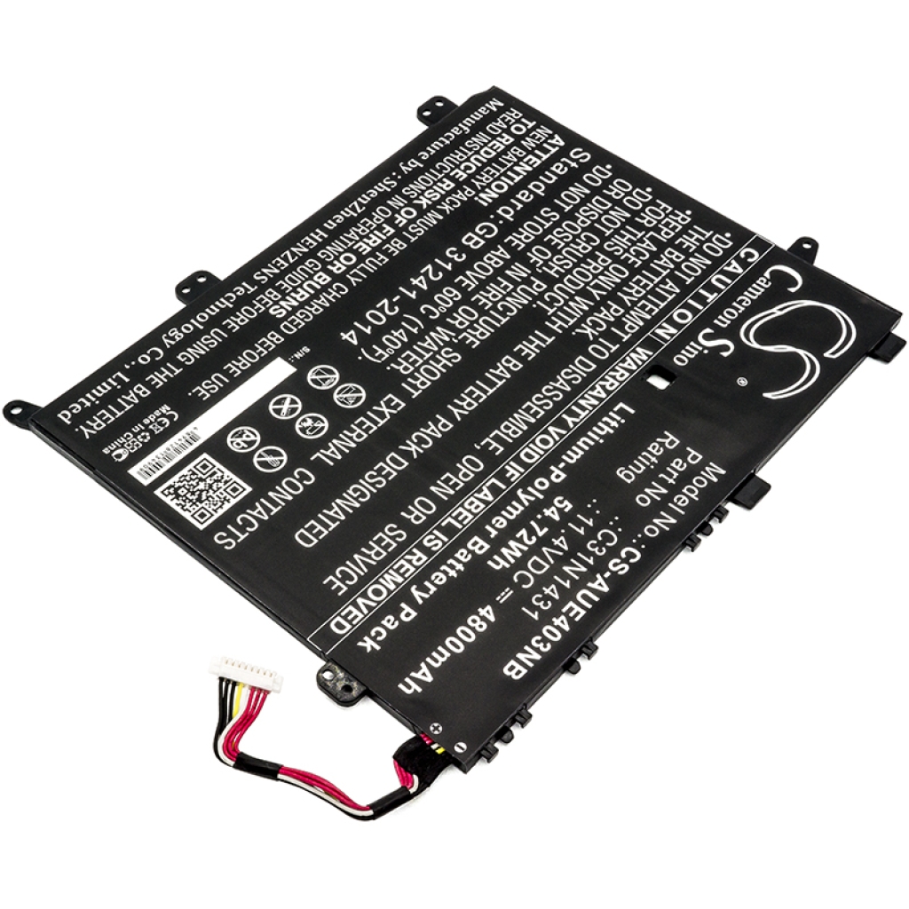 Compatible battery replacement for Asus  0B200-01600200, C32N1431, 0B200-01600000, C31N1431, 0B200-01600400...