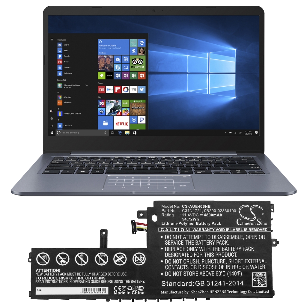 Notebook battery Asus CS-AUE406NB