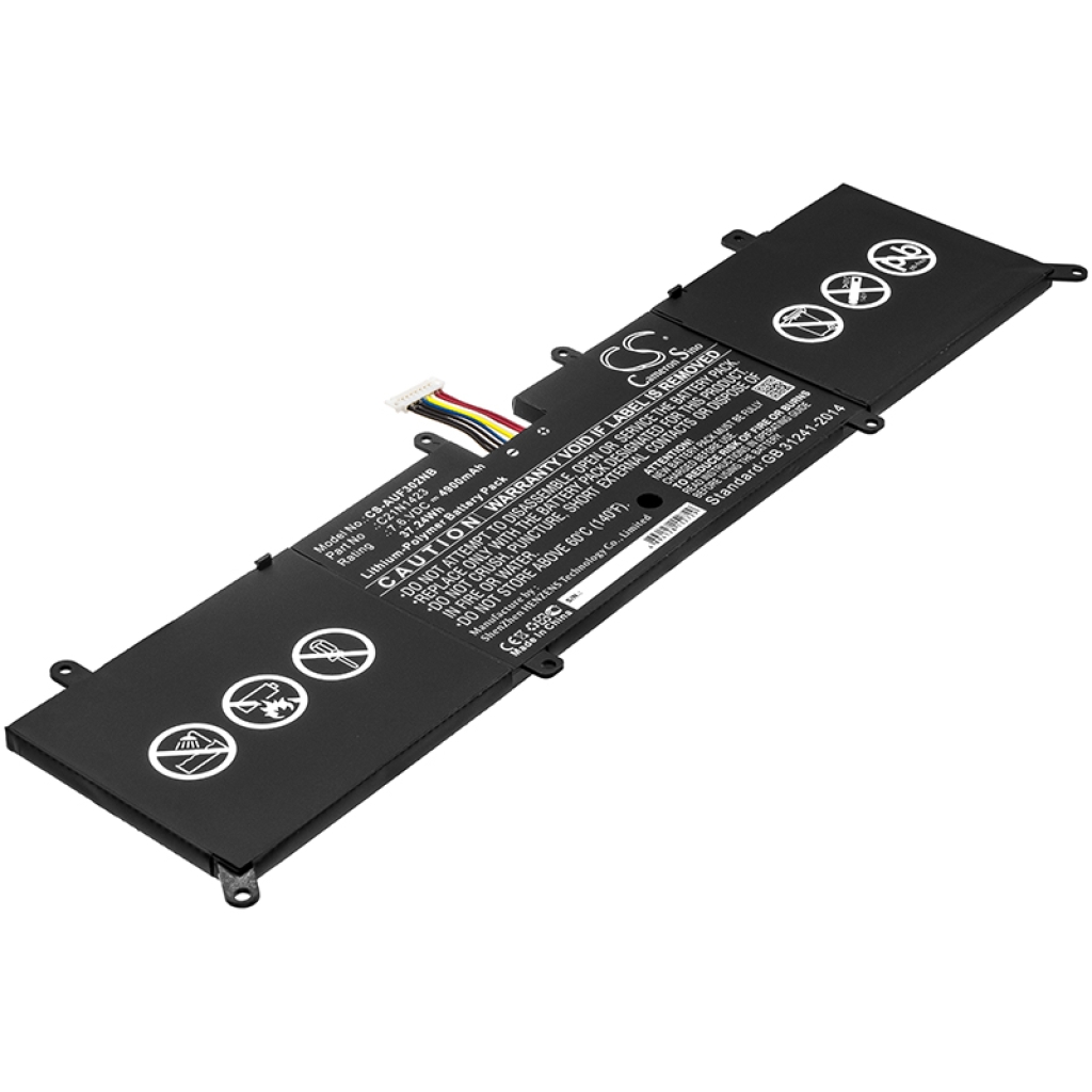 Compatible battery replacement for Asus  C21N1423, 0B200-01360100