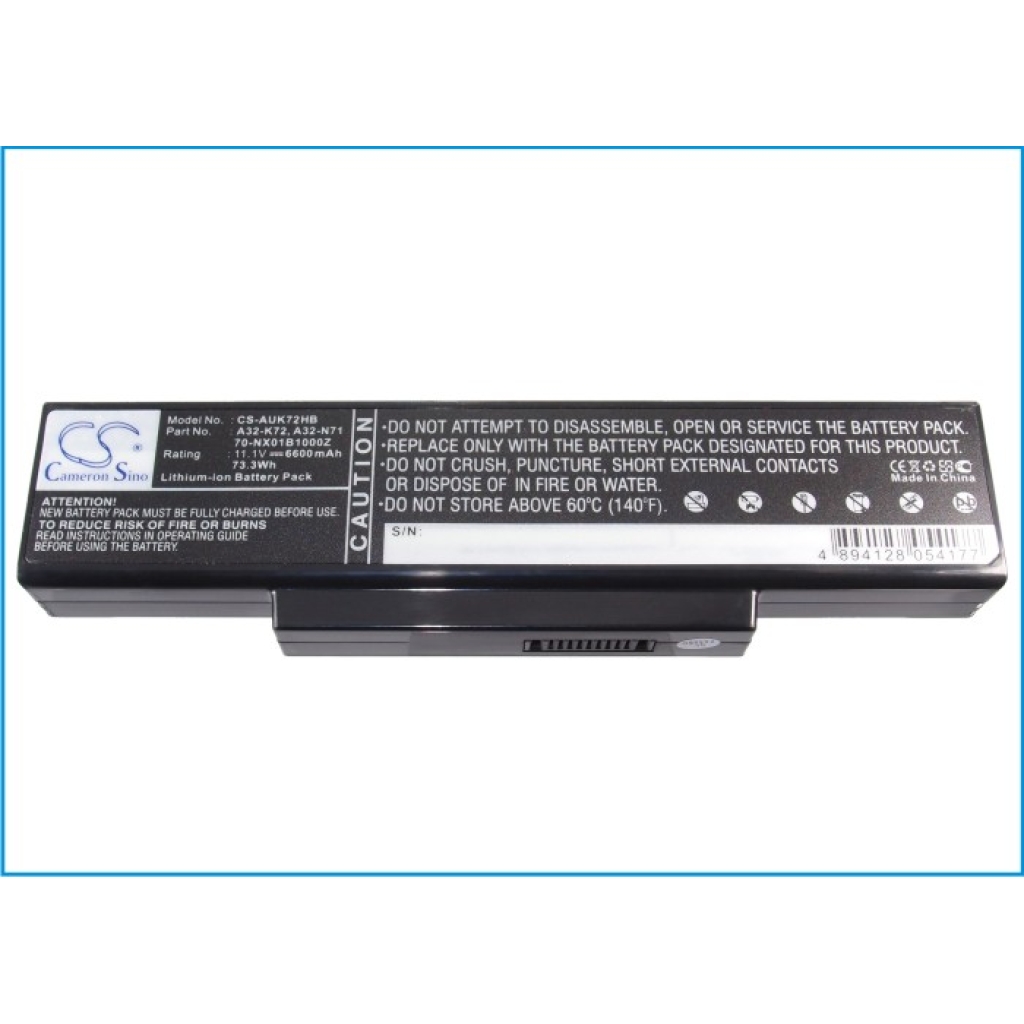 Notebook battery Asus K73