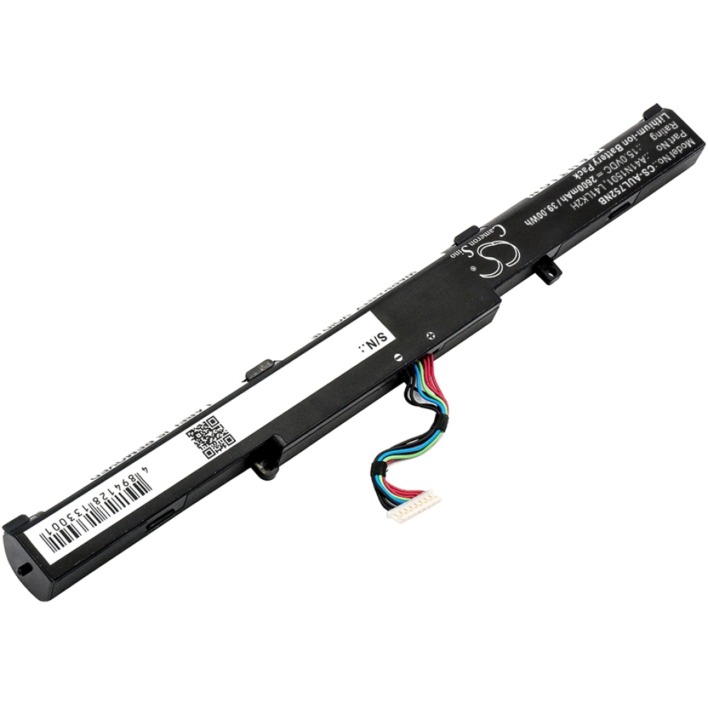 Compatible battery replacement for Asus  L41LK2H, A41N1501, A41Lk9H, 0B110-00360100, L41LK9H...