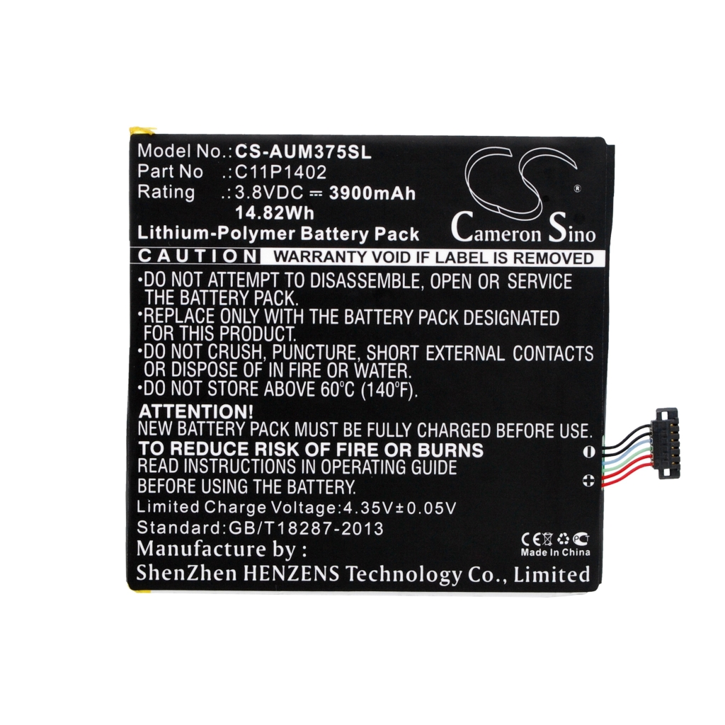 Compatible battery replacement for Asus  C11P1402