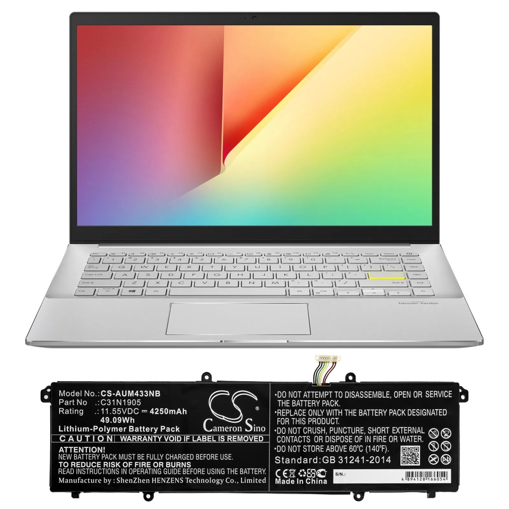 Notebook battery Asus VivoBook S14 M433IA-EB793TS