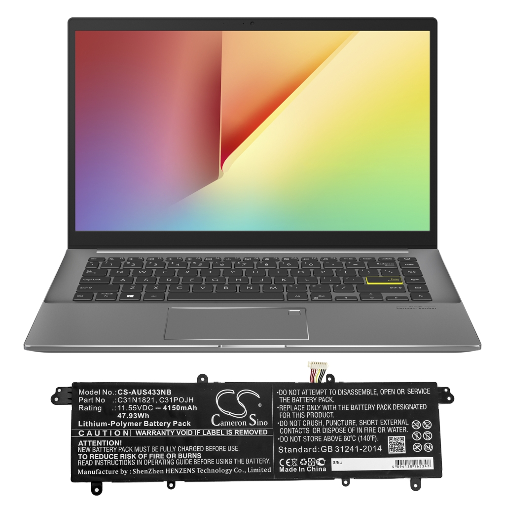 Notebook battery Asus VivoBook S14 S433EA-EB100T