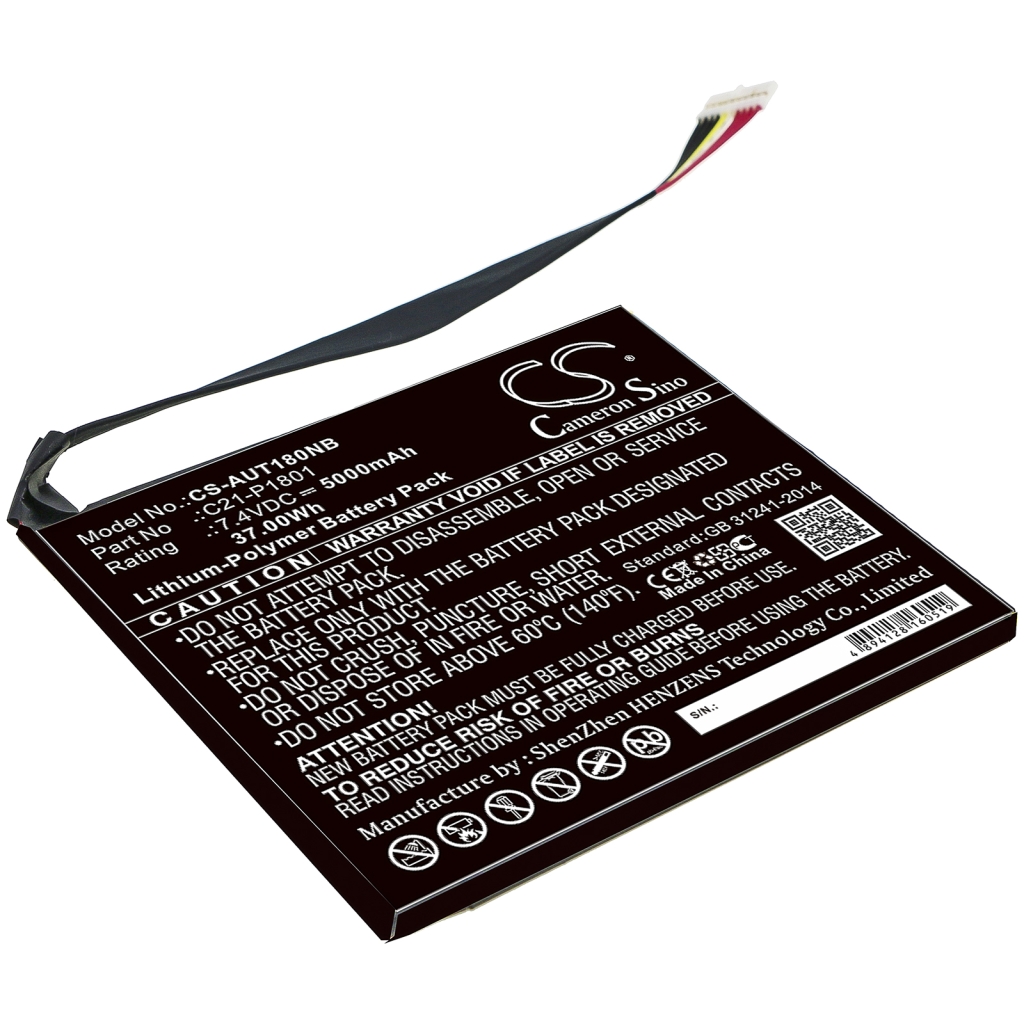 Compatible battery replacement for Asus  0B200-00200200, C21-P1801