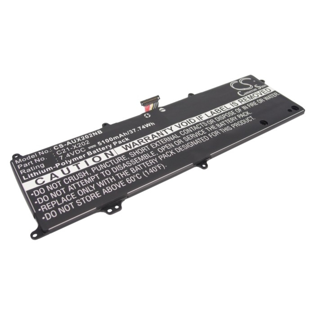 Compatible battery replacement for Asus  C22-X202, C21-X202, 0B200-00230300