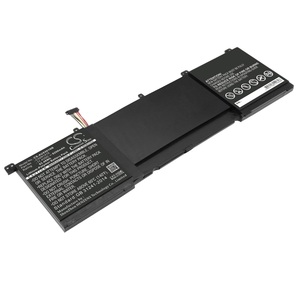 Compatible battery replacement for Asus  C32N1415, 0B200-01250000