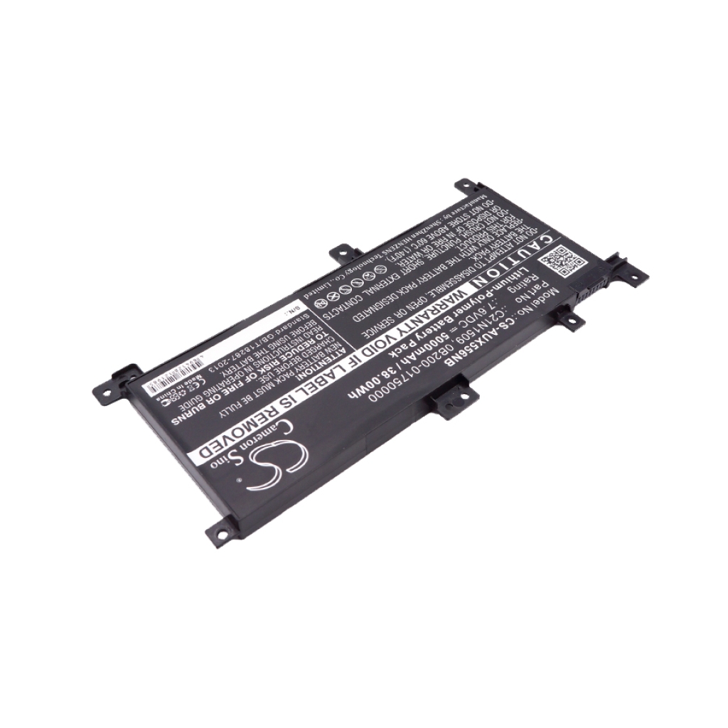 Compatible battery replacement for Asus  C21N1509, 0B200-01750000