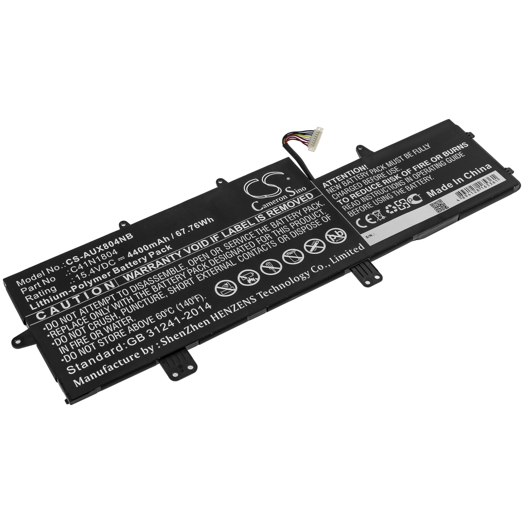 Compatible battery replacement for Asus  0B200-02980100, C41N1804